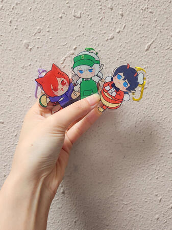 14th fantasy acrylic charms