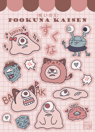pookuna kaisen sticker sheet