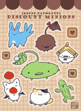 14th fantasy sticker sheet